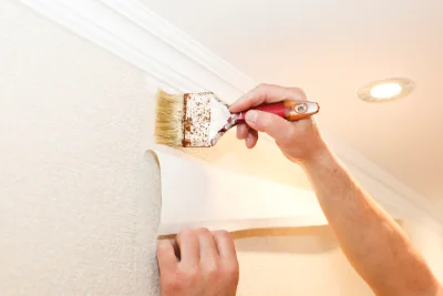 Pose de papier peint à Pourchères — revêtements muraux et toiles de verre